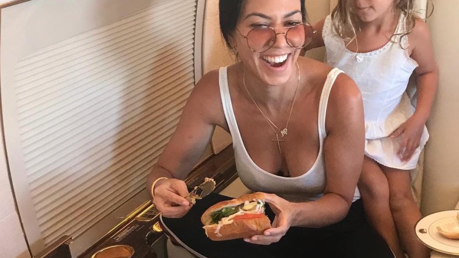 Kourtney kardashian eating