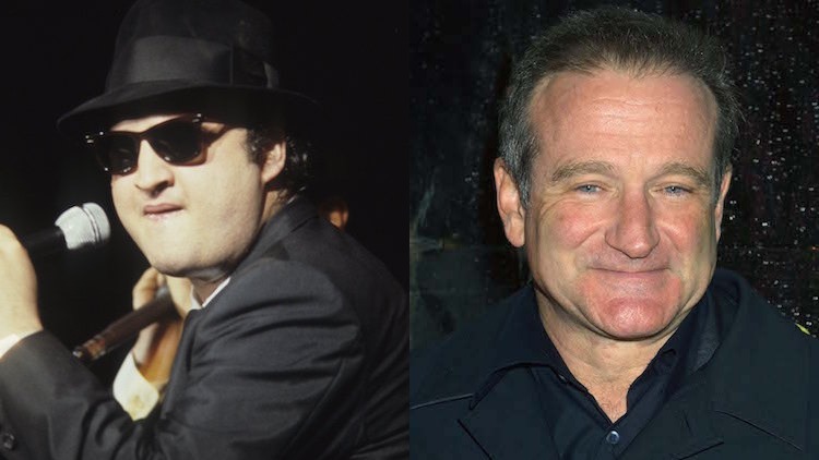 John belushi robin williams sober