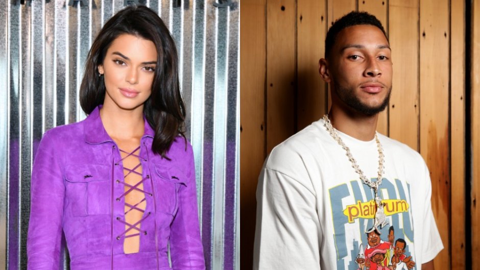 side by side photo of kendall jenner and ben simmons