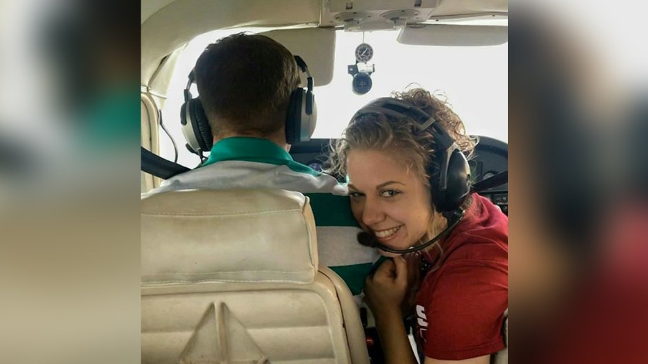 Abbie Burnett Smiles At Camera As John David Duggar Pilots Plane