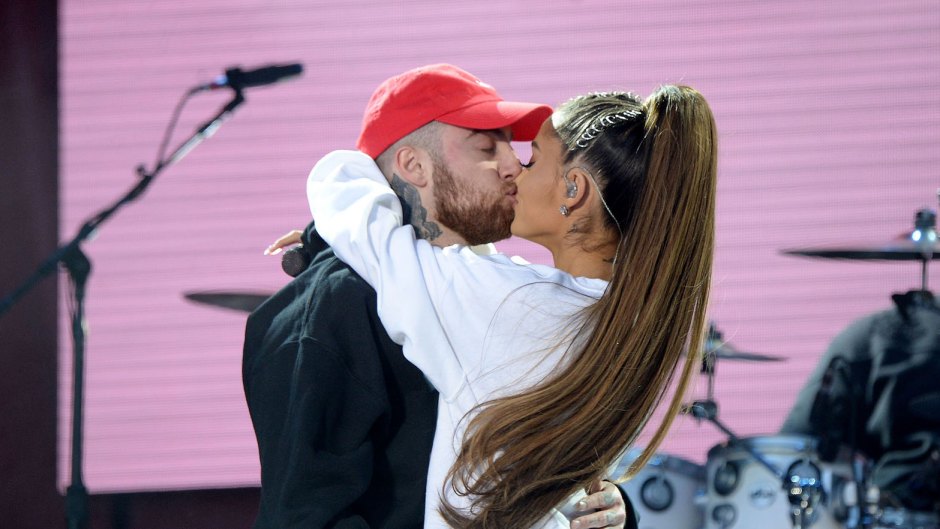 Ariana Grande kissing Mac Miller