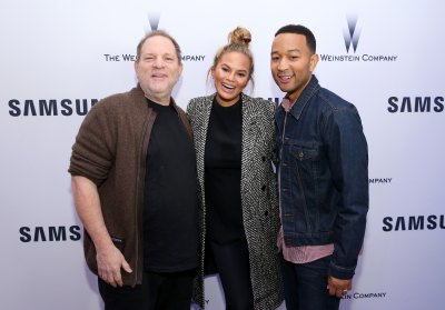 Harvey Weinstein, Chrissy Teigen, and John Legend