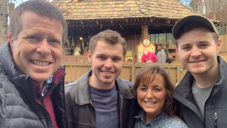 Jeremiah and Jedidiah Duggar Smile With Parents Michelle and Jim Bob