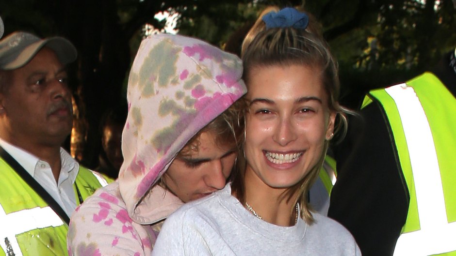 Justin Bieber hugging Haley Baldwin