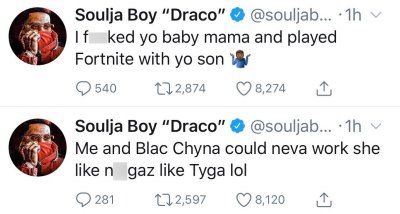 Soulja Boy Takes Jabs At Tyga in Deleted Tweets