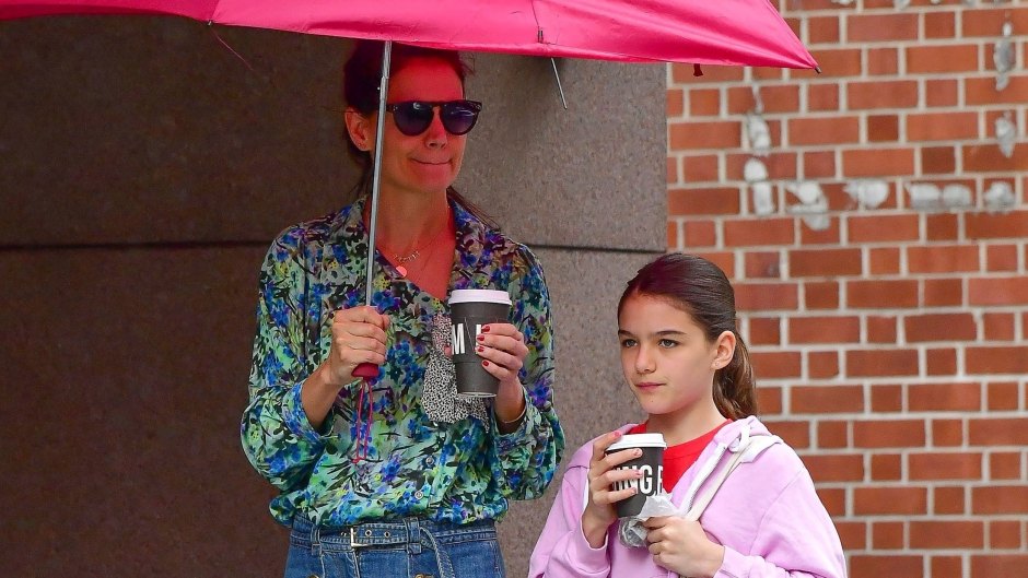 Katie Holmes and Suri Cruise are Spotted on a Coffee Run in NYC