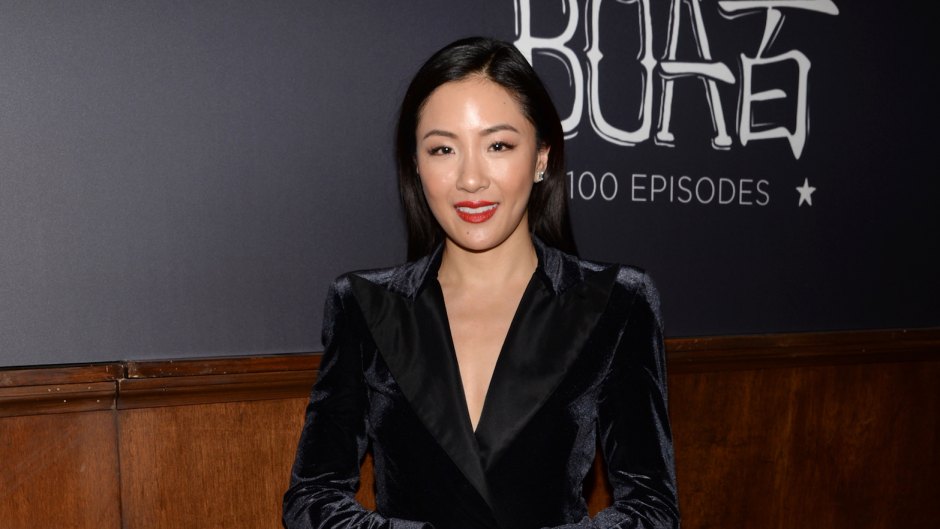 Constance Wu Wearing a Black Dress