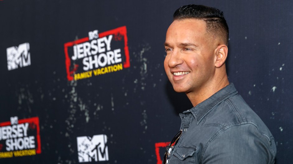 Mike Sorrentino Wearing a Jean Shirt