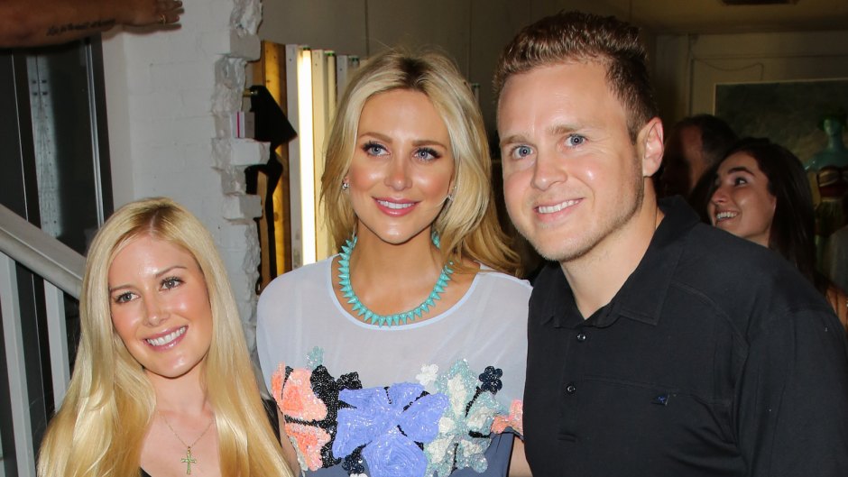 Heidi Montag Wearing a Black Shirt With Stephanie Pratt Wearing a Purple Shirt and Spencer Pratt