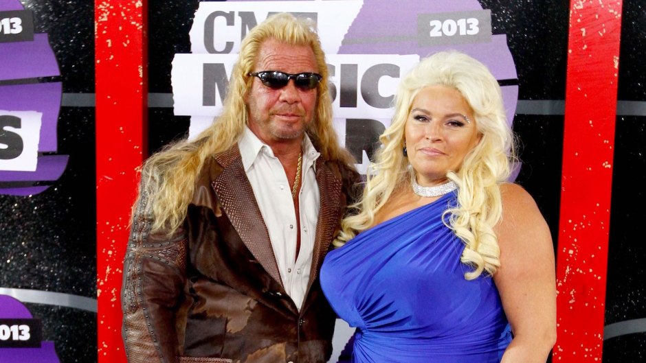 Duane Dog Chapman With Beth Chapman in a Blue Dress