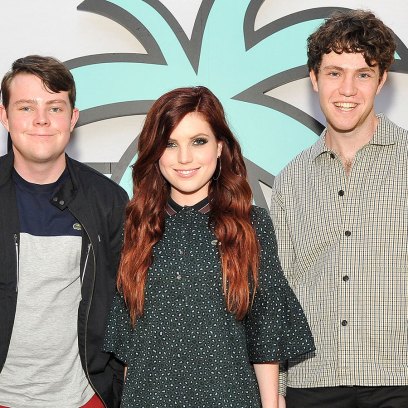 Travis-Barker-and-Graham-Sierota,-Sydney-Sierota-and-Noah-Sierota-of-Echosmith