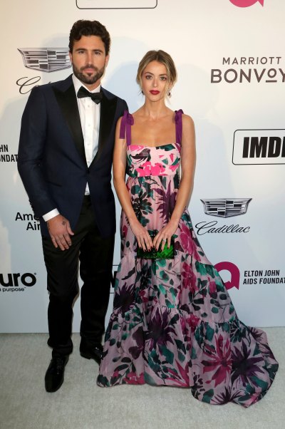 Brody Jenner Wearing a Tuxedo with Kaitlynn Carter in a Flower Dress