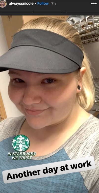 Nicole Nafziger Enjoys 'Another Day at Work' as Starbucks Barista