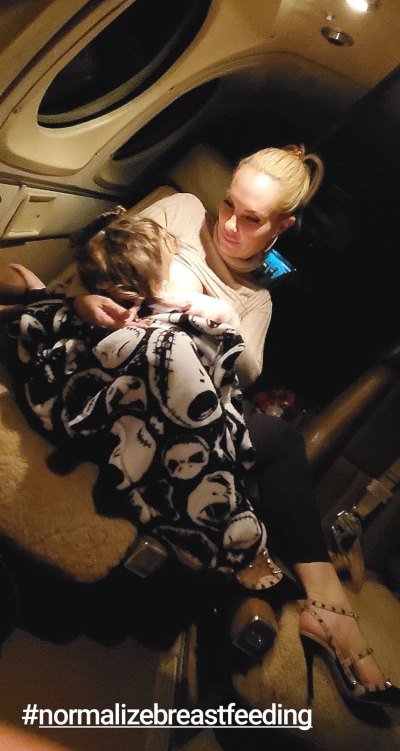 Coco Austin Breastfeeding Chanel Self Weens