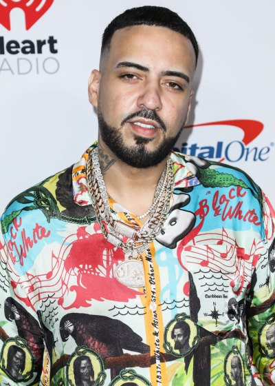 French Montana Wearing a Colored Shirt on a Red Carpet