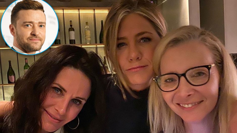 Justin Timberlake 'Likes' a 'Friends' Reunion Photo of Jennifer Aniston, Courteney Cox and Lisa Kudrow