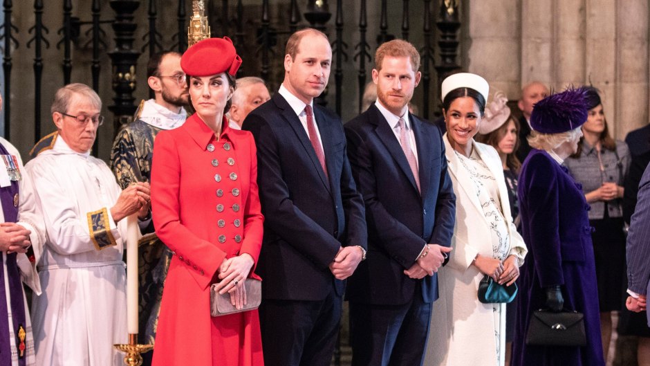 Prince Harry Wearing a Suit With Meghan Markle, Kate Middleton and Prince William