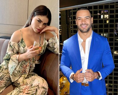 Side-by-Side Photos of Fernanda Flores and Clay Harbor