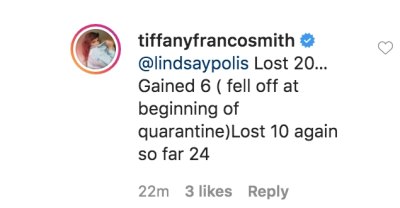 Tiffany Weight Loss Update