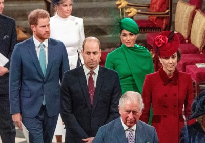 Harry, William Meghan and Kate Commonwealth Day