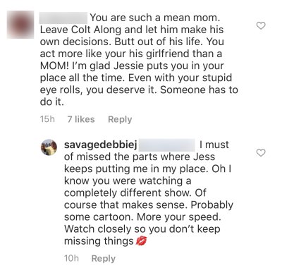 90 Day Fiance Star Debbie Johnson Claps Back at Comment She Acts Like Son Colt Johnson's Girlfriend
