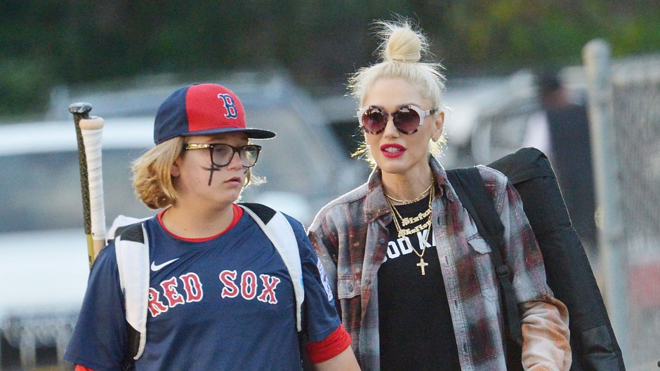 Gwen Stefani Rocks Flannel Look With Her and Ex Gavin Rossdale's Son Zuma for Baseball Game: Photos