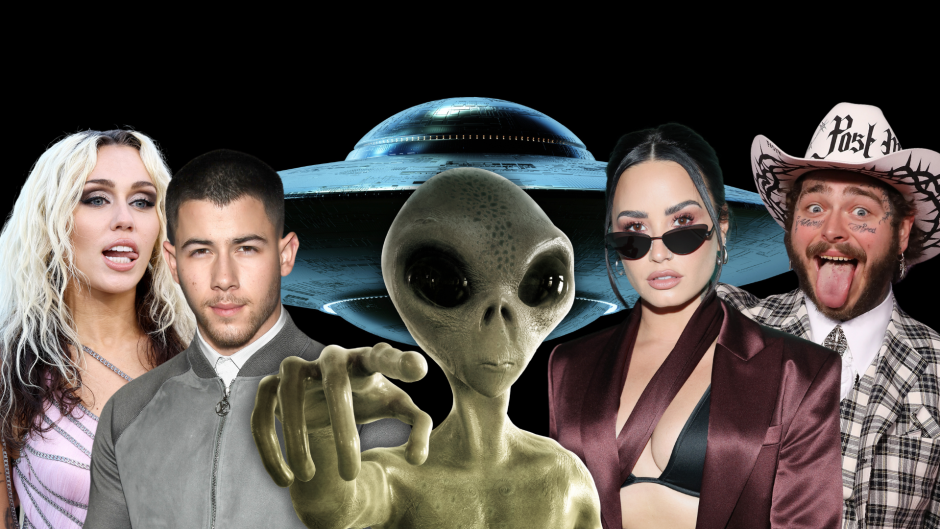 Miley Cyrus, nick Jonas, alien, demi Lovato, post malone